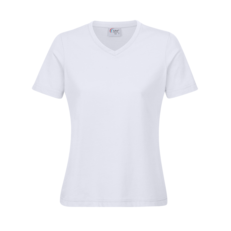 Damen V-Ausschnitt T-Shirt Workwear