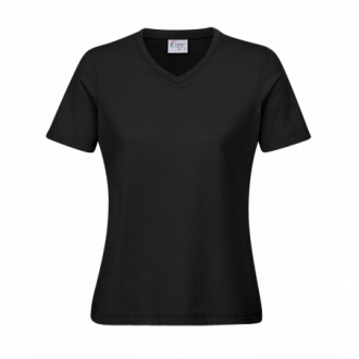 Damen V-Ausschnitt T-Shirt Workwear