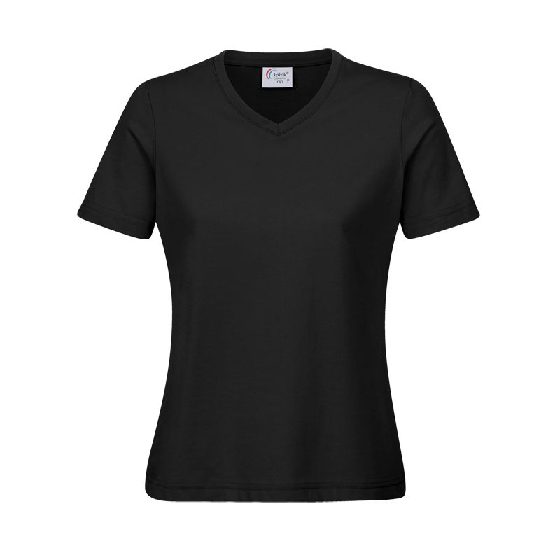 Damen V-Ausschnitt T-Shirt Workwear
