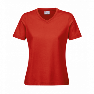 Damen V-Ausschnitt T-Shirt Workwear