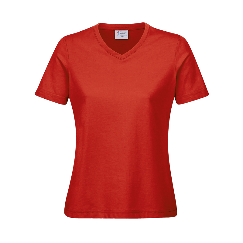 Damen V-Ausschnitt T-Shirt Workwear