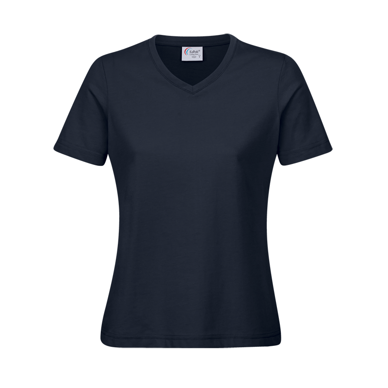 Damen V-Ausschnitt T-Shirt Workwear