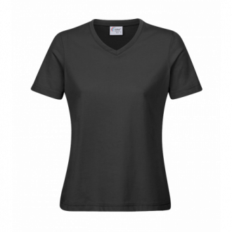 Damen V-Ausschnitt T-Shirt Workwear