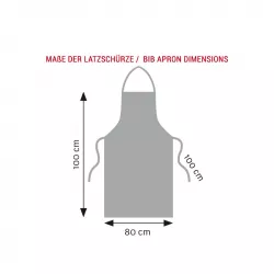 Latzschürze 100 x 80 cm